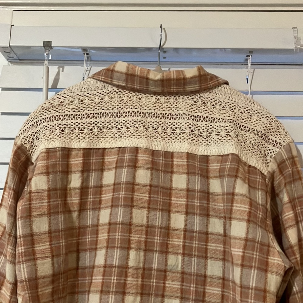 Flannel Lace Button Down - Picture 12 of 12